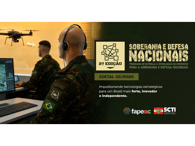 FAPESC lança novo edital para impulsionar tecnologias estratégicas de interesse da Defesa Nacional