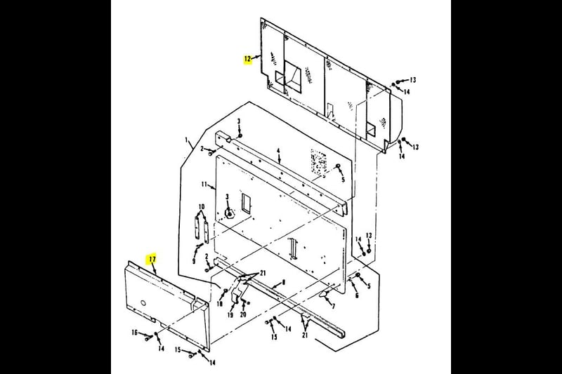 POD, FRONT, TRIM VANE