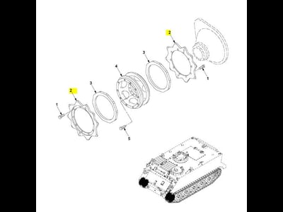 COROA POLIA MOTORA VBTP M113 BR