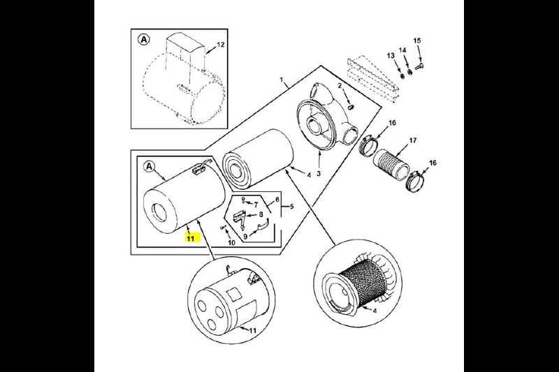 INTAKE AIR CLEANER FILTER BODY